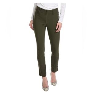 VINCE Dark Olive Cropped Wool Pants Size 10 Tailored Ankle Trousers Workwear